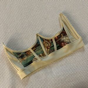 Artistic Print Underbust Bralette
